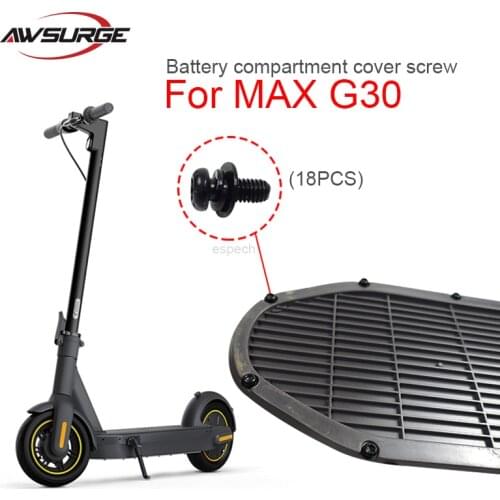 18PCS Bottom Battery Cover Screws Stainless Steel Metal Screws for Ninebot MAX G30 Electric Scooter Repaired Parts