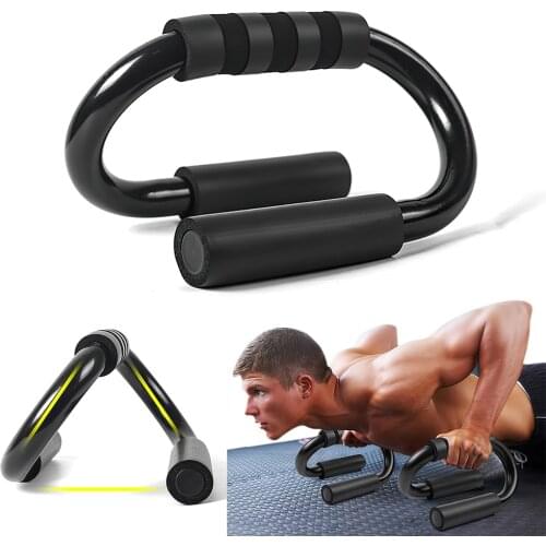 2 Pcs Push-ups Stands S-shaped Push Up Bracket Handles Grip Bars Arm Pectoral Muscle Training Tool Home Gym Fitness Equipment