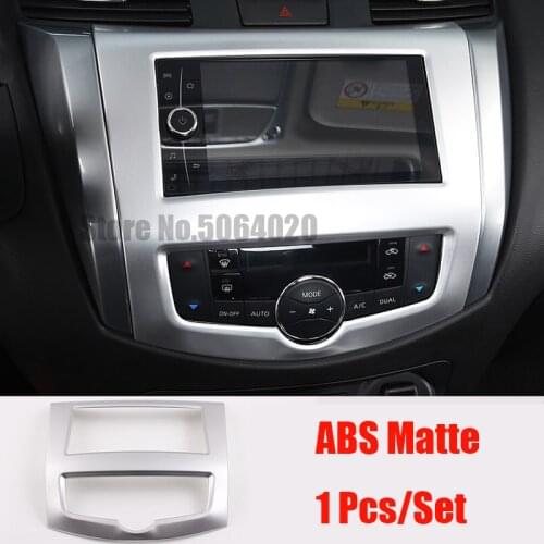 ABS Matte Car navigation panel Cover Trim Car Sticker Car Styling For Nissan Navara NP300 2017 2018 2019 accessories 1pcs