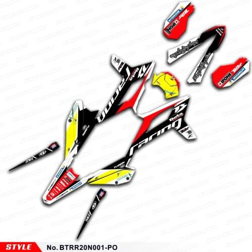 AFTERMARKET Enduro Stickers MX Decals Graphics for Beta RR 125 250 300 350 390 430 480 2020 2021, Style No. BTRR20N001-PO