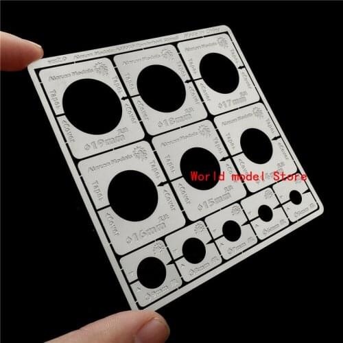 Alexen AJ0050 Modern Armored Car Tank Roadwheel Leakage Spray Stencil Template