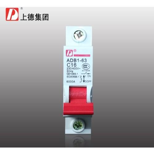 Household lighting group circuit breaker on outlet c-type air switch single-pole 16A DZ47-1P/16A