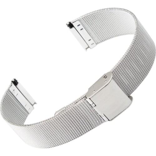 Ultra-thin Stainless steel Watchband Mesh strap silver bracelet 8mm 10mm 12mm 14mm 16mm 18mm 20mm 22mm 24mm Bracelets Watch band