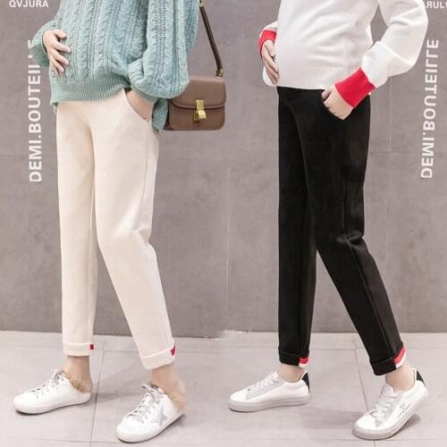 Pregnant Women Pants Spring And Autumn Fashion Sports Stomach Lift Pants Loose Pregnant Women Pants