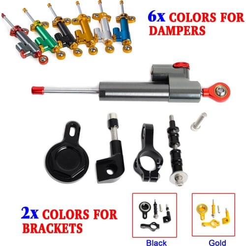 Motorcycle Steering Damper & Mounting Kit For Yamaha YZF-R1 YZFR1 1998 1999 2000 2001 2002 2003 2004 2005 new