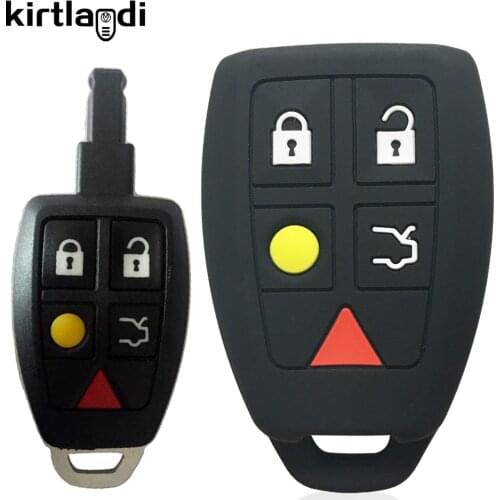 Kirtlandi Key case cover shell protective for Volvo XC70 XC90 S40 S60 V70 5 Button Car Accessories Key Cover Case holder