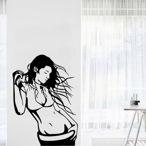 Pretty sexy woman Family Wall Stickers Mural Art Home Decor For Kids Rooms Nursery Room Decor Art Decals