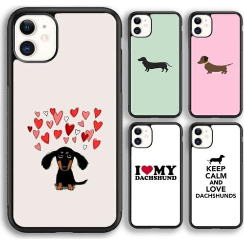 Krajews Dachshund Doxie Dackel Cute Phone Case Cover For iPhone 5s 6s 7 8 plus X XR XS 11 12 pro max Samsung Galaxy S8 S9 S10