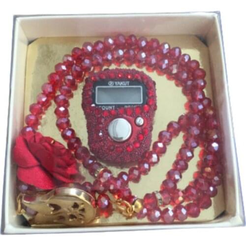 Cubic zirconia Zikirmatik And Crystal Tespihli Gift Set 001