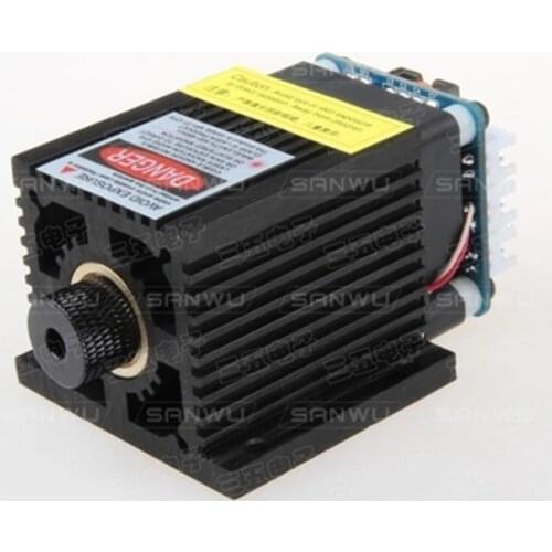 5500MW laser engraving machine 5W high power laser modules focusing head point wavelength 450m12v