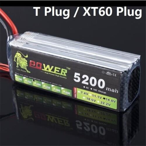 LION POWER Lipo Battery 4S 14.8v 5200mah 30c For Drone RC Helicopter RC Car RC Boat Quadcopter Remote Control toys Battey