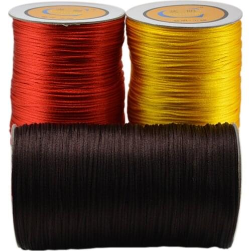 Wholesale 380 Meters 2mm Thread Woven Wire Red Rope Jewelry Line For DIY Necklaces Bracelets Making Jewelry Findings
