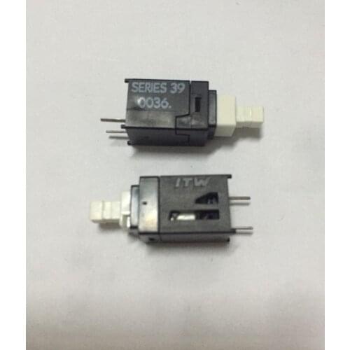 Original new 100% 1TW SERIES 39 button self-locking switch rectangular small current button with lock switch 2pin