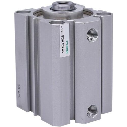 SDA 32mm Dual Action Single Rod Pneumatic Air Thin Cylinder SDA32*5 SDA32*10 SDA32*15 SDA32*20 SDA32*25 SDA32*30 SDA32*35