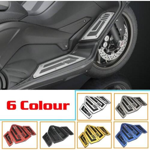 Motorcycle Footboard Steps Motorbike Foot For YAMAHA TMAX530 TMAX 530 T-MAX 530 2012 2013 2014 2015-16 Footrest Pegs Plate Pads