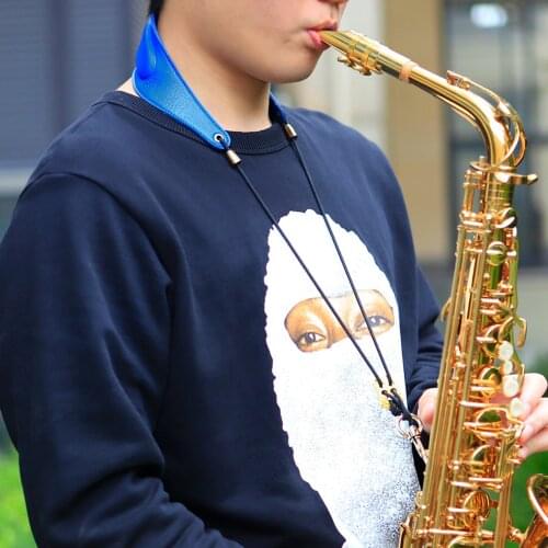 Saxophone Strap for Alto / Tenor Saxophone with Adjustable Belt Buckle