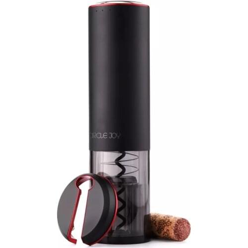 Xiaomi Circle Joy Electric Red Wine Bottle Opener Automatic Corkscrew USB Rechargeable Black and Sliver