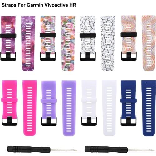 Silicone Replacement Band For Garmin Vivoactive HR Watch Wristband Bracelet Strap For Garmin Vivoactive HR