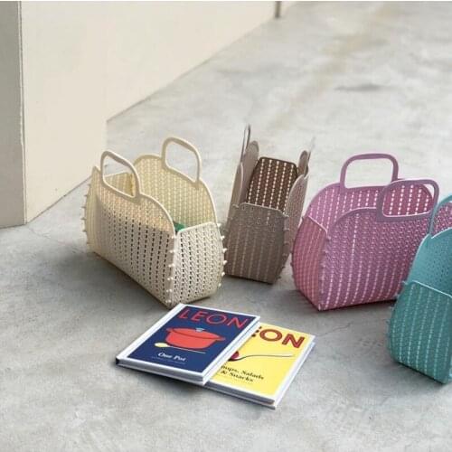 Handmade Womens Shoulder Bag Plastic Woven Handbag Rattan Straw Beach Shopping Bags Female Messenger Crossbody Bag Travel Tote