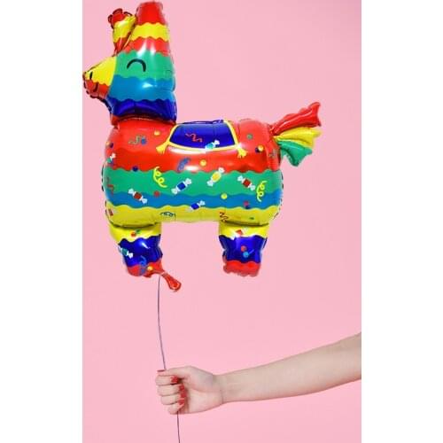 1pc Mexican Party Alpaca Foil Balloon Pinata Balloon Party Decoration Desert Style Theme Party Summer Birthday Supplies