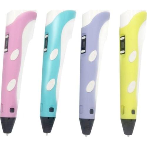 3D Pen Set with LED Display DIY 3D Printing Pen With 9meters ABS/PLA Filament Creative Design Draw Toy for Kids Birthday gift