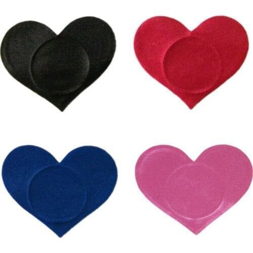 4 couples heart Adhesive Nipple Covers women Breasts Stickers Disposable tips Milk Paste Anti Emptied Chest Bra lover sex toys