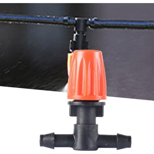 50Pcs Tube Nozzle Garden Irrigation 3 Outlet Adjustable Atomizing Sprinkler Part Tube Nozzle Garden Irrigation 3 Outlet Adjustab