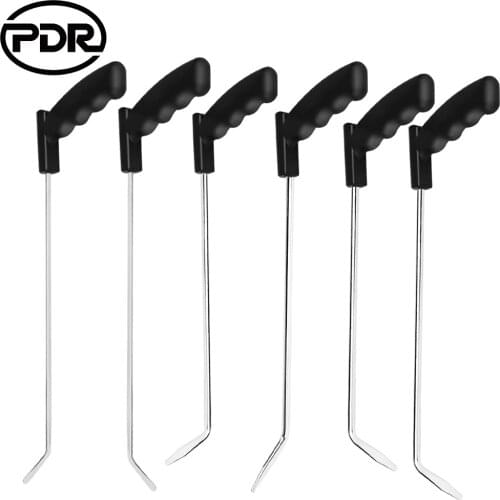 6pcs PDR Crowbars Hook Tool Dent Removal Rod Pry Bar Set Multifunction Tools Car Repair