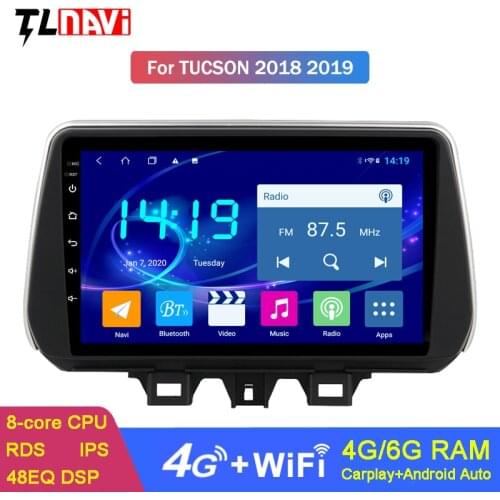 9 Inch IPS Screen For 2018 2019 Hyundai Tucson Android 10 Radio GPS Navigation Bluetooth DSP CARPLAY 4G LTE