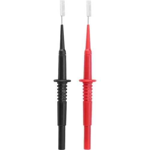 ANENG 2PCS/Set P5008 Black Red Banana Plug Socket Insulated Multimeter Testing Probe Piercing Needles 600V/10A
