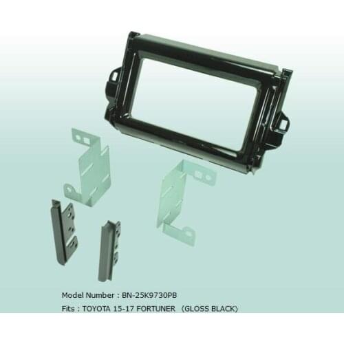 Car Fascias Double Din Audio Panel Frame Dash Kit For Fortuner 2015 2016 2017