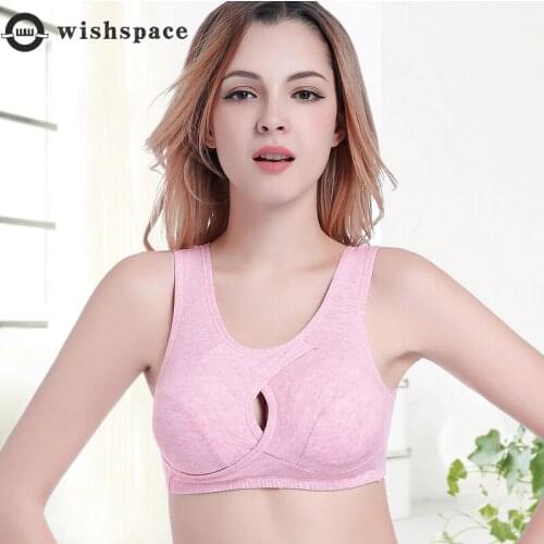 Pure Cotton Enlarge Prolapse Sleep Nursing Bra Vest Type Together Pregnant Women Postpartum Lactation Female Underwear