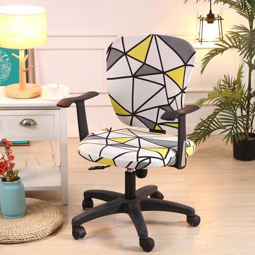 Stretch Seat Cover for Computer Chair Elastic Office Chair Cover Dining Chair Seat Cover Slipcover Protector Housse De Chaise