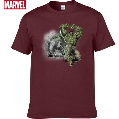 Marvel The Avengers Hulk T shirt Comfortable Breathable 100% cotton Fashion clothes for teens Tops t-shirts man summer #150