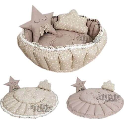 Jaju Baby Coffee Star Roll Up Play Mat Baby Nest