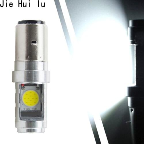 1Pcs 12W H6 Ba20d Px15d COB Motorcycle Bulb LED Lamp Hi/Lo Beam Headlight Front Light For Honda Kawasaki