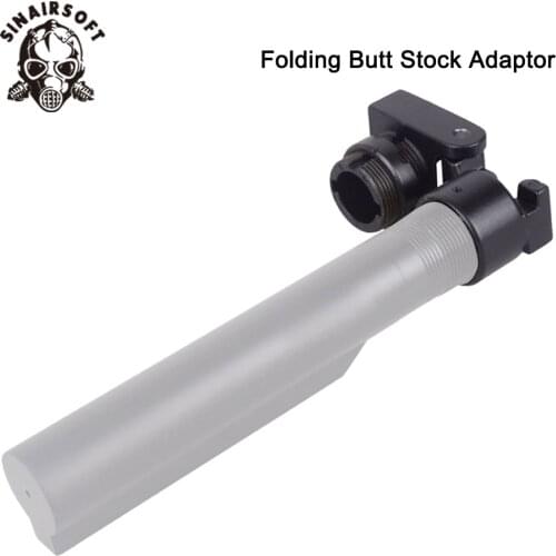 AK Metal Side Folding Butt Stock Adaptor Mount Fit For AR15 M4 AKs American Thread 1 3/16-16 UNC Paintball Hunting Accessories