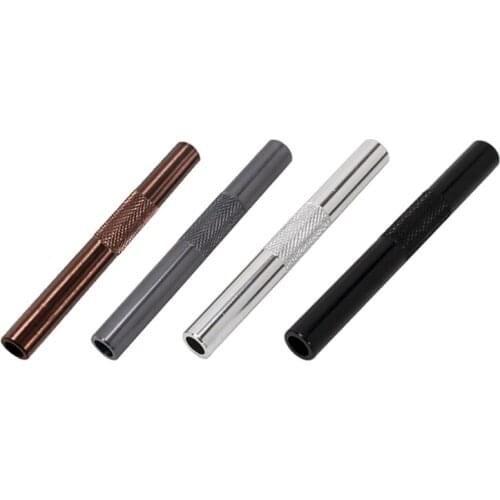 3PCS/lot 70mm Metal Snuff Snorter Hose Tube Sniffer Aluminum Pen Style Snuff Snorter Dispenser Smoke Pipe Accessories
