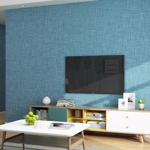 Simulation linen wallpaper gray linen pattern thickened deep embossed pure color wallpaper TV background wall living room bedroo
