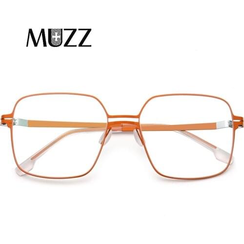 Alloy Optical Glasses Frame Men Oversize Square Prescription Eyeglasses Metal Myopia Glasses Frame 2020 Korea Designer Eyewear