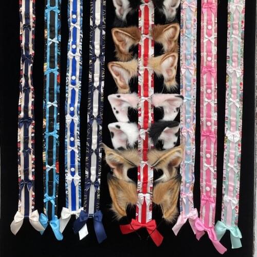 Hand Made Work Ears Hairhoop Collect Rope Limit Quantity Sales Pink Blue Red Color