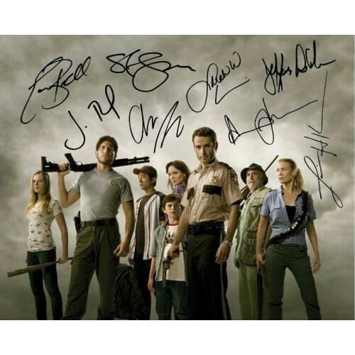 THE WALKING DEAD SIGNED Art Film Print Silk Poster Home Wall Decor 24x36inch