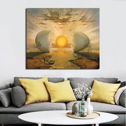 The Auroraes By Salvadoer Dalies Canvas Posters Prints Wall Art Painting Oil Decorative Picture Modern Living Room Home Decor HD