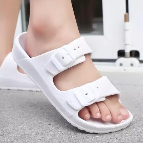 Womens Summer Slippers Soft Anti Slip And High Elastic Household Casual Slippers Colorful Womens Sandals Beach Slippers