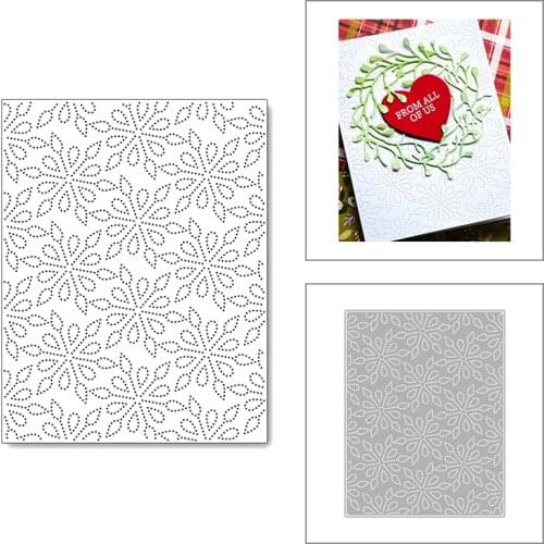 2020 New Christmas Rectangle Background Embossing Metal Cutting Dies For DIY Cut Paper Craft Making Card Scrapbooking No Stamps
