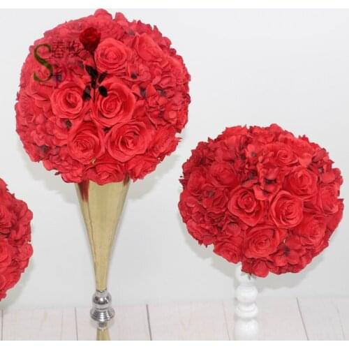 SPR 30cm/35cm/40cm/50cm dia.wedding occasion artificial wedding table flower ball centerpiece decoration stage arch floral