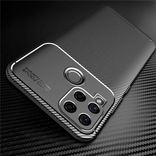 Carbon fiber phone case cover for realme 8 7 6 x50 pro 5 5i 6i c3 c11 c15 realmi gt neo c 3 11 15 soft silicone shockproof coque