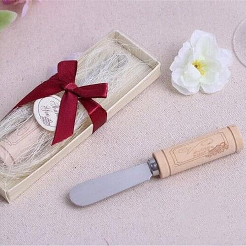 Vintage reserve Stainless Steel Cheese Spreader with Wine Cork Handle 120PCS/LOT Bridal Shower Wedding favors Free shipping