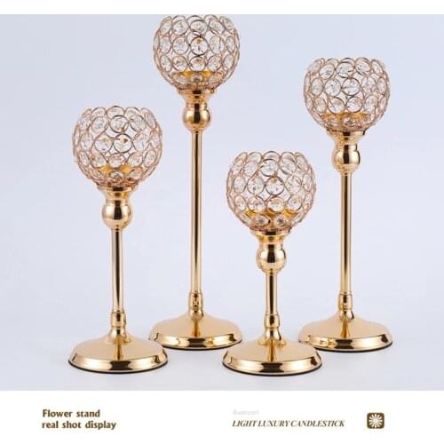 WLIYI Decorative Crystal Candlesticks