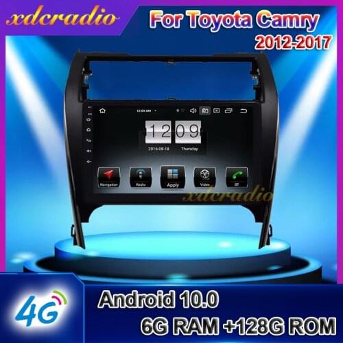 Xdcradio 10.1" Android 10.0 For Toyota Camry Car Radio Automotivo Car Multimedia Player Auto GPS Navigation Stereo 4G 2012-2017